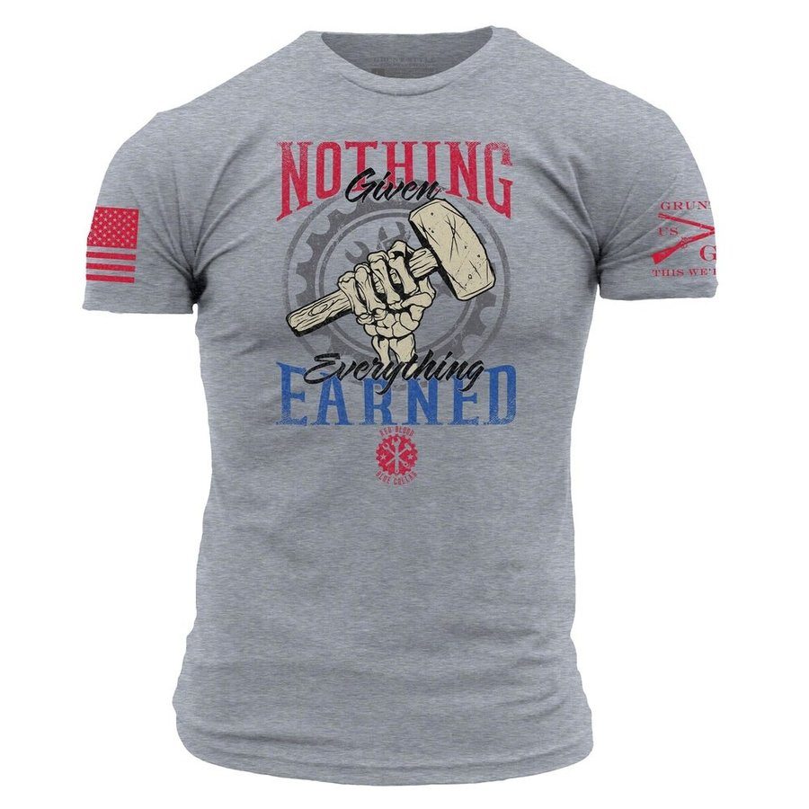 Grunt Style Nothing Given T-Shirt - Dark Heather Gray T-Shirt