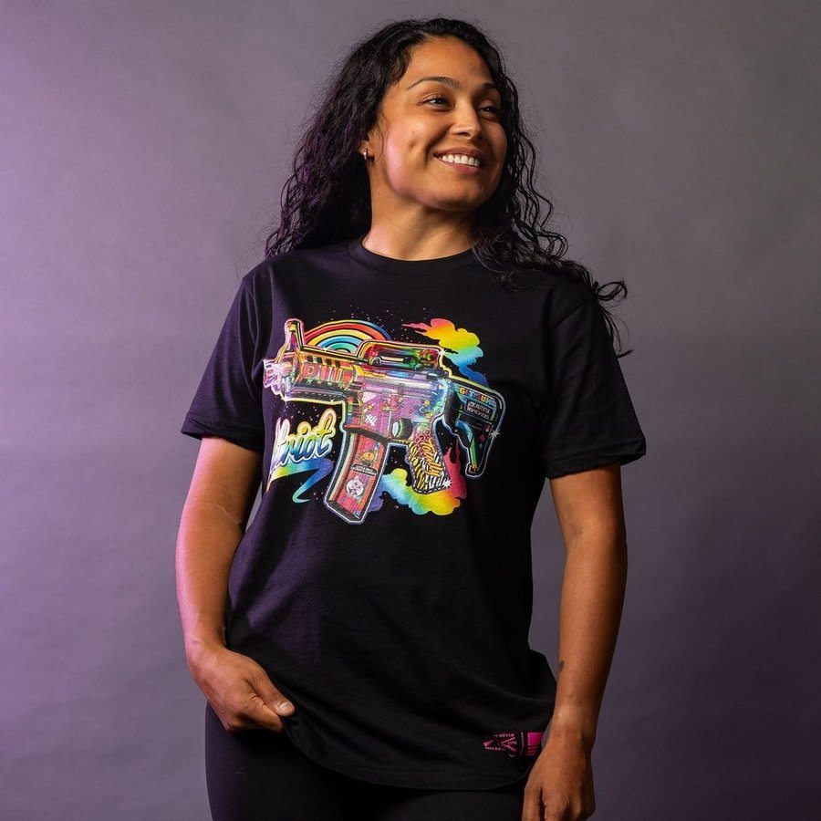 Grunt Style Women's Frankly Patriotic Boyfriend Fit T-Shirt - Black T-Shirt