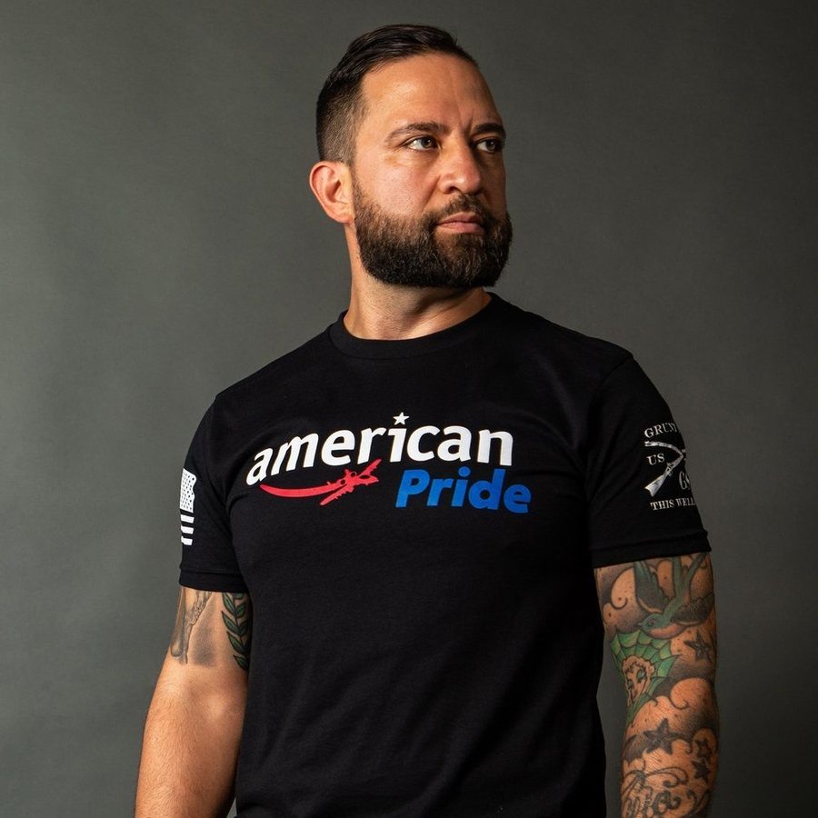 Grunt Style American Pride T-Shirt - Black T-Shirt