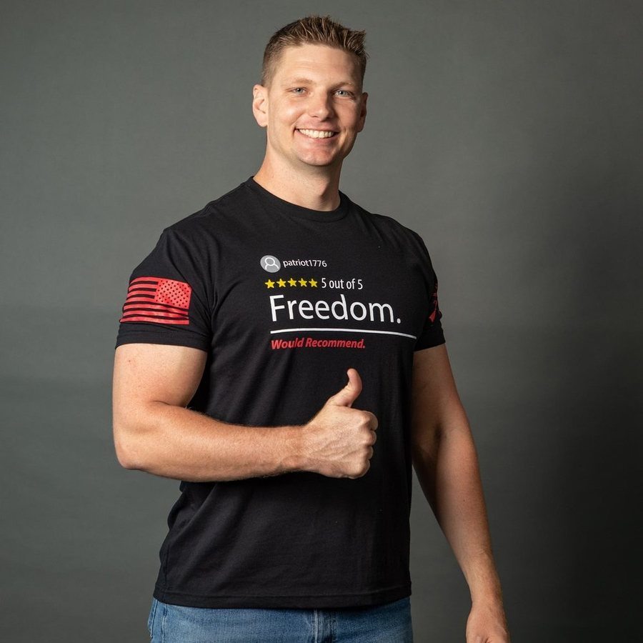 Grunt Style 5 Star Freedom T-Shirt - Black T-Shirt