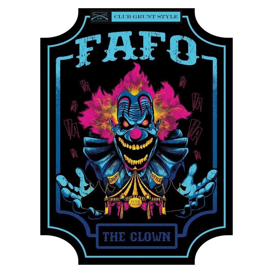 2024 October Club Sticker - FAFO The Clown