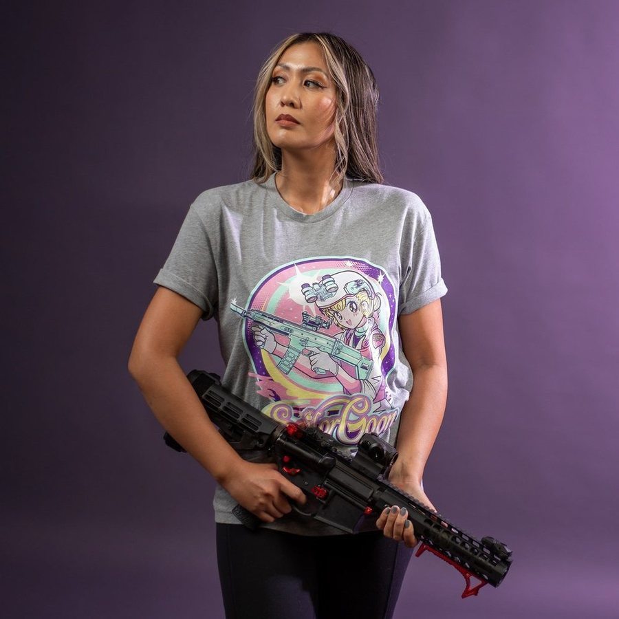 Grunt Style Women's Sailor Goon Boyfriend Fit T-Shirt - Dark Heather Gray T-Shirt