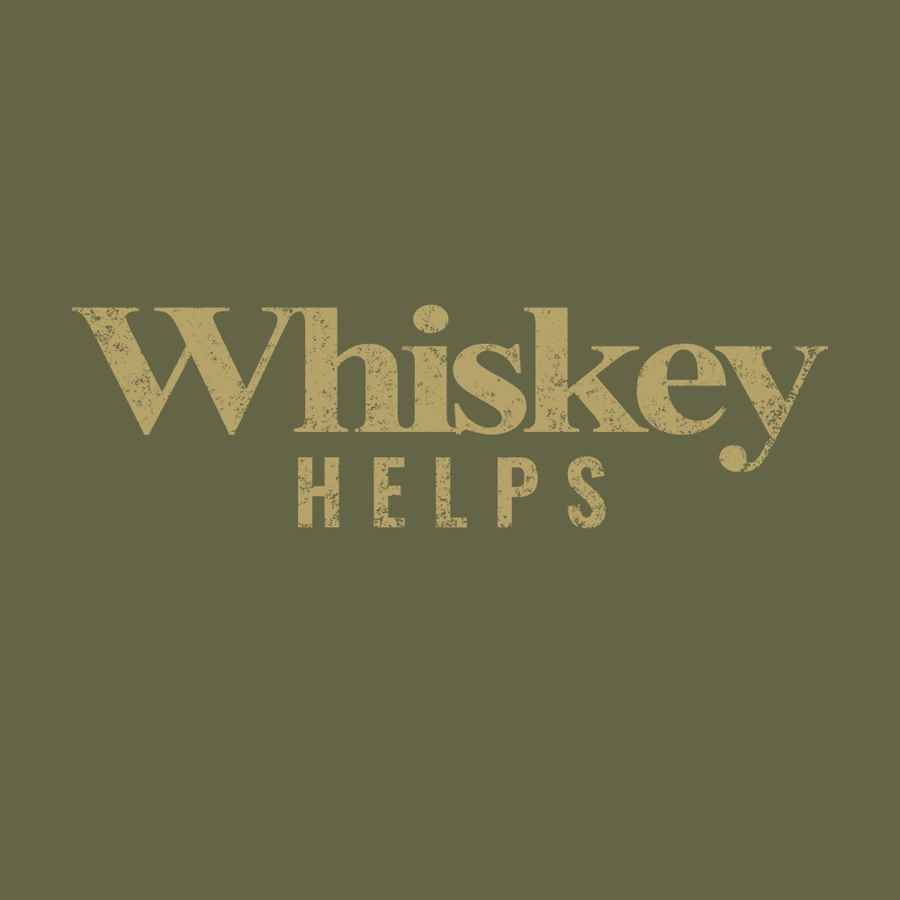Whiskey Helps™ T-Shirt - Military Green