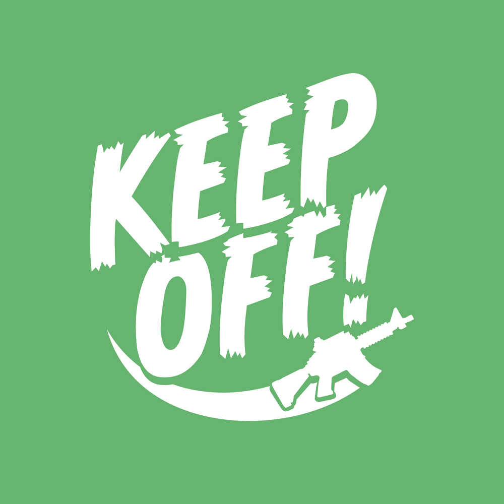 Keep Off T-Shirt - Kelly Green